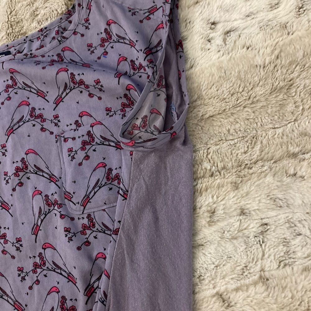 : : Gap Bird Print Blouse Top : : - Picture 7 of 12